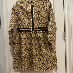 Stylish Geometric Patterned Kids Dress